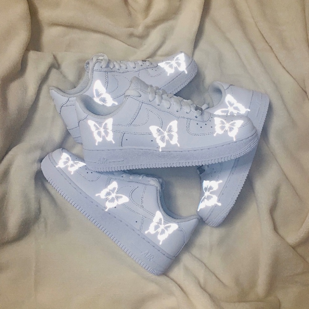 Custom Reflective Butterfly AF1 - Picture 2 of 3
